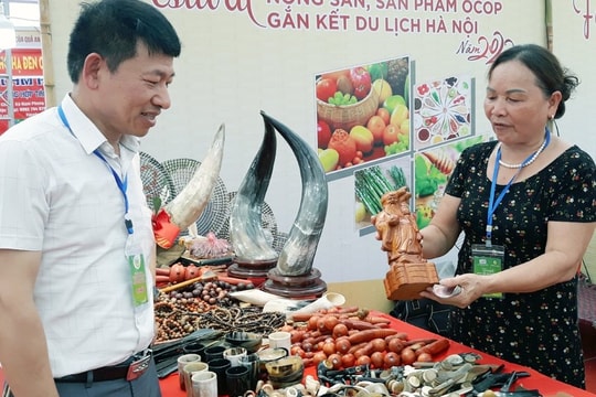 Chương trình Tinh hoa làng nghề, sản phẩm OCOP của Hà Nội thu hút hơn 100 gian hàng