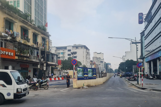 Tổ chức lại giao thông khu vực ga ngầm S12 dự án metro Nhổn - ga Hà Nội