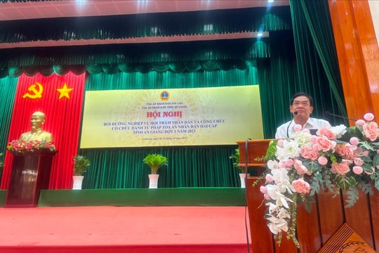 TAND tỉnh An Giang tổ chức Hội nghị bồi dưỡng nghiệp vụ Hội thẩm nhân dân và công chức có chức danh tư pháp