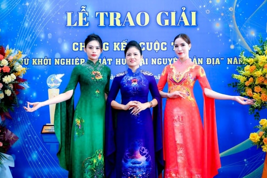 NTK Kim Phú đưa di sản Thanh Oai lên tà áo dài