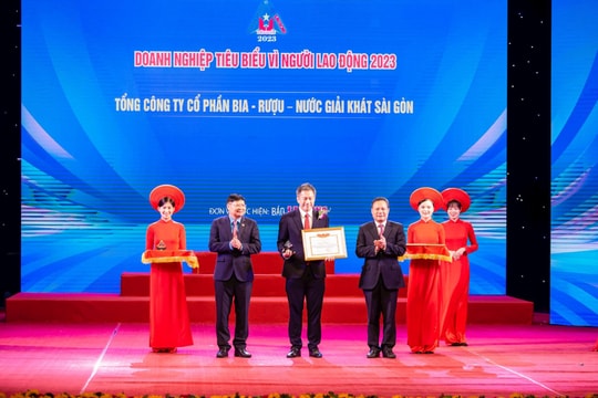 Sabeco được vinh danh 'Doanh nghiệp tiêu biểu vì người lao động'
