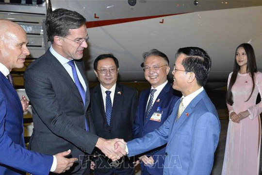 Thủ tướng Vương quốc Hà Lan đến Hà Nội, bắt đầu chuyến thăm chính thức Việt Nam