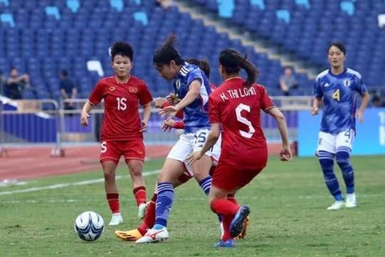ĐT nữ Việt Nam nhận thất bại 0-2 trước ĐT nữ Nhật Bản