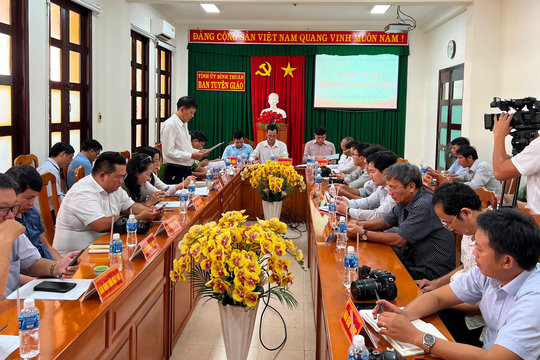 Bình Thuận: Nhiều vấn đề xã hội quan tâm được thông tin đến báo chí