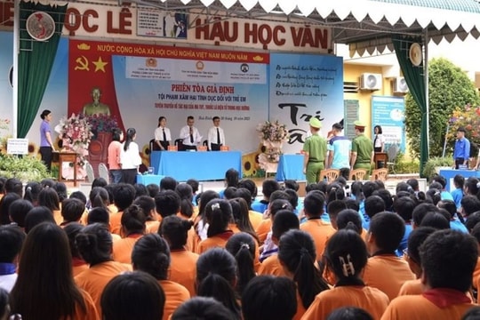 Hiệu quả tuyên truyền từ các phiên tòa giả định trong trường học