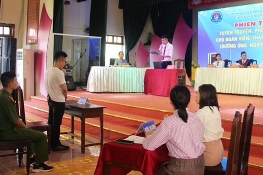 Tuyên truyền giáo dục pháp luật qua phiên tòa giả định