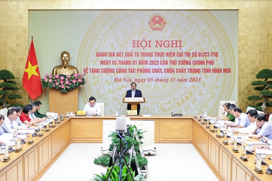 Thủ tướng chủ trì Hội nghị trực tuyến toàn quốc về công tác phòng cháy, chữa cháy