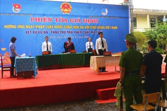 Tuyên truyền pháp luật cho học sinh thông qua phiên tòa giả định