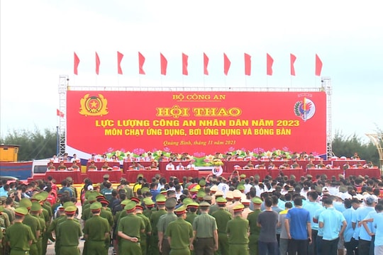 Khai mạc Hội thao lực lượng Công an nhân dân năm 2023