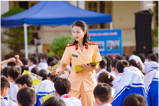 Thái Nguyên: Tuyên truyền an toàn giao thông tại trường THCS Sơn Cẩm