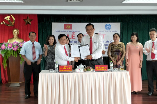 Ký kết quy chế phối hợp thực hiện chính sách, pháp luật về BHXH, BHYT, BHTN giai đoạn 2023 - 2025