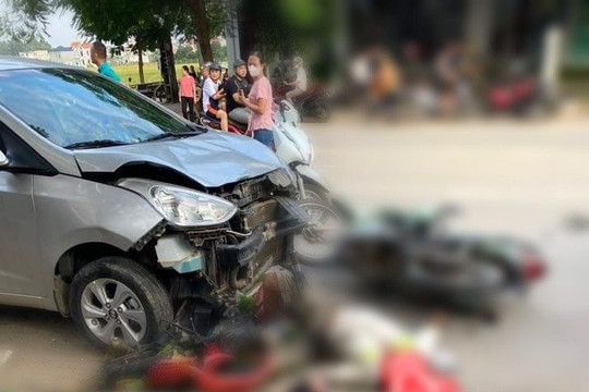 Tạm giữ tài xế gây tai nạn liên hoàn ở Vĩnh Phúc