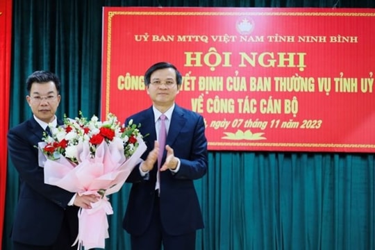 Ninh Bình có tân Chủ tịch Mặt trận tổ quốc tỉnh