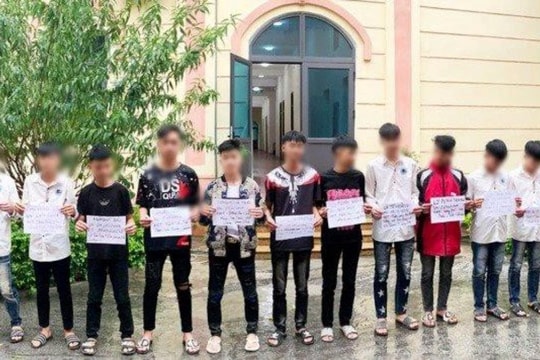 Bắt giữ nhóm học sinh gây mất trật tự an toàn giao thông