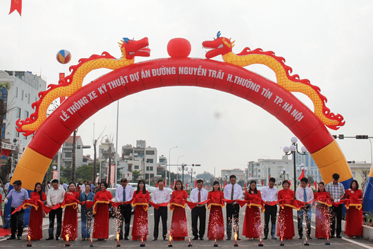 Hà Nội: Thông xe kỹ thuật dự án đường Nguyễn Trãi, huyện Thường Tín
