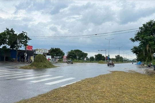 Thái Nguyên: Không sử dụng lòng đường để phơi nông sản, ảnh hưởng đến ATGT
