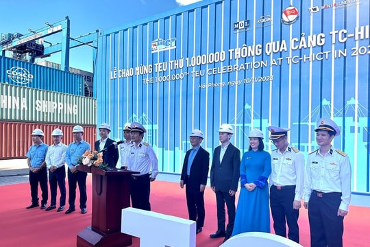 Cảng Container Quốc tế Tân Cảng Hải Phòng năm thứ 2 đón TEU thứ 1 triệu thông qua