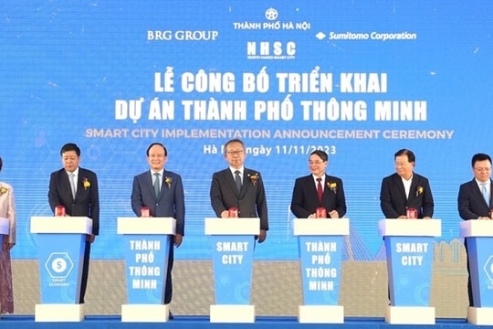 Phó Chủ tịch Quốc hội Nguyễn Đức Hải dự Lễ công bố triển khai Thành phố thông minh Bắc Hà Nội