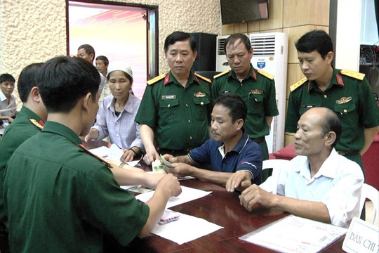 Điều chỉnh trợ cấp hàng tháng đối với quân nhân đã phục viên, xuất ngũ, thôi việc