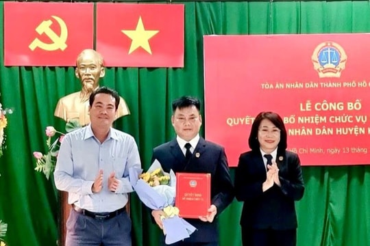 Bổ nhiệm Phó Chánh án TAND huyện Hóc Môn