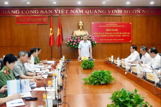 Bà Rịa-Vũng Tàu: Công tác bảo vệ chính trị nội bộ trong Đảng luôn ổn định