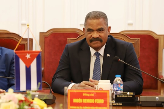 Chánh án TANDTC Cuba thăm và làm việc tại Việt Nam