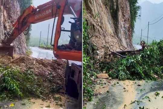 Sạt lở đèo La Ngà, Đà Nẵng do mưa lớn