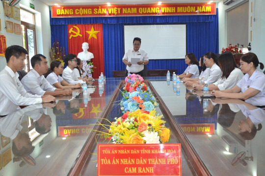TAND TP. Cam Ranh: Giải quyết hòa giải, đối thoại thành công bằng những trái tim đồng cảm