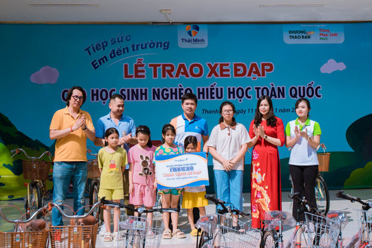Dược phẩm Thái Minh và hành trình trao 1000 chiếc xe đạp cho các em học sinh nghèo vượt khó