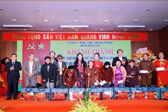 Tam Dương (Vĩnh Phúc): Khánh thành Khu thiết chế văn hóa thể thao Làng văn hóa kiểu mẫu