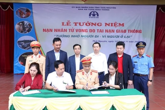 Thái Nguyên: Hưởng ứng Lễ tưởng niệm các nạn nhân tử vong do tai nạn giao thông