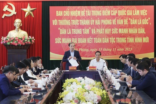 Hải Phòng vận dụng sáng tạo bài học “Dân là gốc”, “Dân là trung tâm”