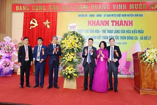 Vĩnh Phúc: Khánh thành 4 Khu thiết chế văn hóa thể thao Làng văn hóa kiểu mẫu