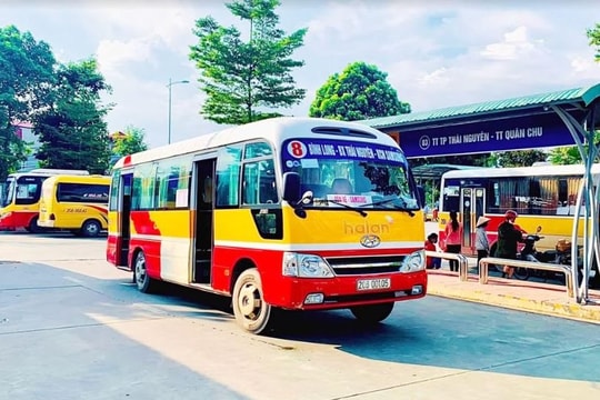Thái Nguyên: Công bố mạng lưới tuyến xe buýt nội tỉnh và liền kề