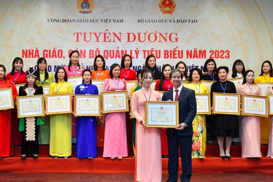Tuyên dương 200 nhà giáo, cán bộ quản lý tiêu biểu năm 2023