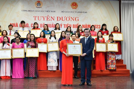 Tuyên dương 200 nhà giáo, cán bộ quản lý tiêu biểu năm 2023