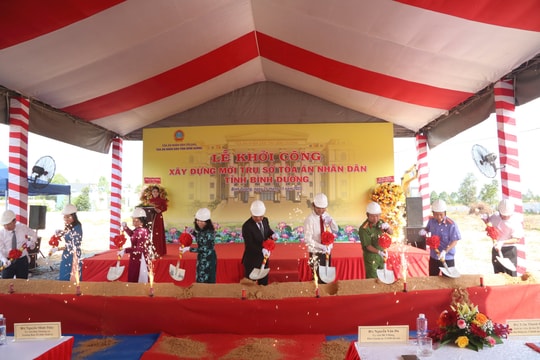 Khởi công xây mới trụ sở làm việc TAND tỉnh Bình Dương
