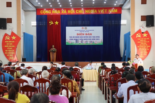 TAND huyện Bắc Tân Uyên tổ chức diễn đàn lắng nghe ý kiến nhân dân