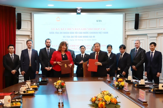 Tăng cường trao đổi, hợp tác tư pháp giữa TANDTC Việt Nam và Tòa án tối cao Hungary