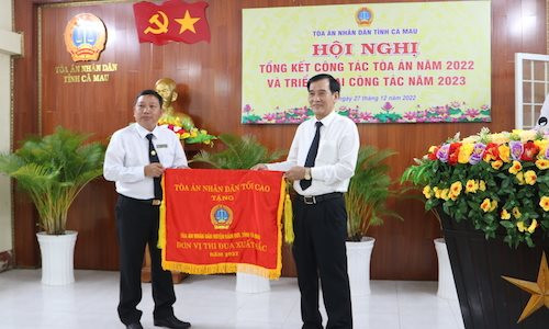 TAND huyện Đầm Dơi: Đơn vị được đề nghị Cờ thi đua Chính phủ năm 2023