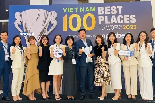 MB được bình chọn là Nơi làm việc tốt nhất Việt Nam năm 2023