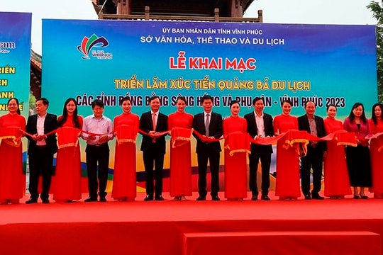 Khai mạc triển lãm xúc tiến quảng bá du lịch tại Vĩnh Phúc