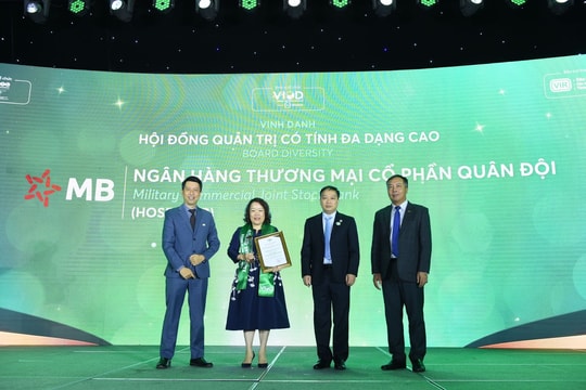 MB nhận giải thưởng uy tín nhờ trợ lực Doanh nghiệp tiếp cận Tín dụng xanh
