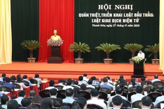 Thanh Hóa: Triển khai Luật Đấu thầu, Luật Giao dịch điện tử