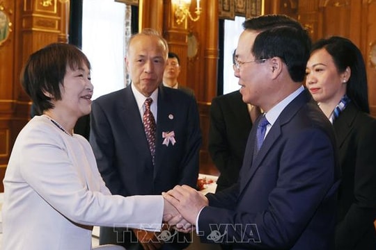 Chủ tịch nước gặp gỡ các gia đình tham gia Chương trình giao lưu thanh niên Việt Nam – Nhật Bản