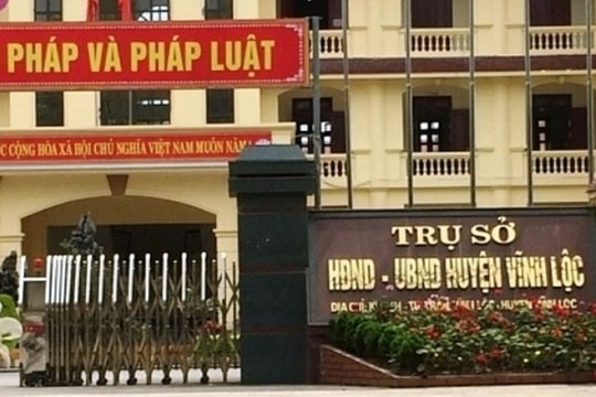 Thanh Hóa: Kiểm điểm, làm rõ trách nhiệm liên quan tới sai phạm tại huyện Vĩnh Lộc