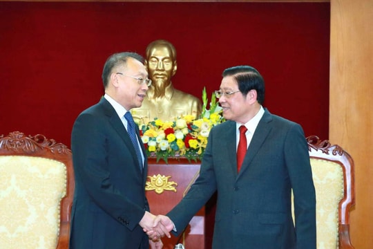 Đoàn Đại biểu Ủy ban Chính pháp Trung ương Đảng Cộng sản Trung Quốc hội kiến Trưởng Ban Nội chính Trung ương