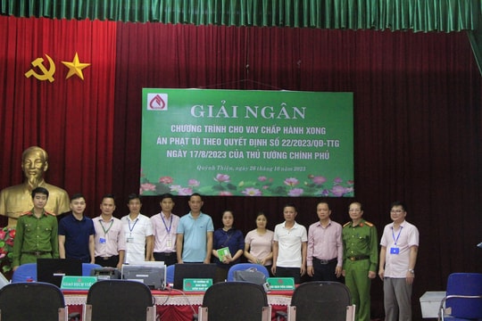 Nghệ An: Giải ngân vốn chính sách cho người chấp hành xong án phạt tù