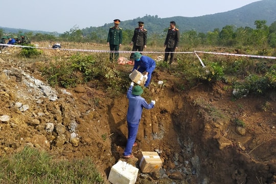 Tiêu hủy vật liệu nổ, vũ khí quân dụng