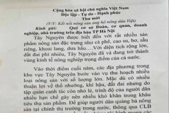 Gia Lai: Thư mời kết nối nông sản có giá cao hơn 10 nghìn/kg?